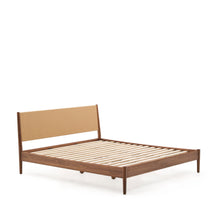 Load image into Gallery viewer, Elan bed in veneer and solid walnut wood with cord mattress 180 x 200 cm FSC Mix Credit - image 4