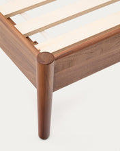 Load image into Gallery viewer, Elan bed in veneer and solid walnut wood with cord mattress 180 x 200 cm FSC Mix Credit - image 9