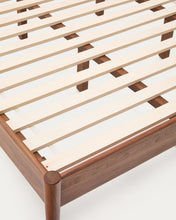 Load image into Gallery viewer, Elan bed in veneer and solid walnut wood with cord mattress 180 x 200 cm FSC Mix Credit - image 12