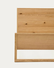 Load image into Gallery viewer, Alguema bed in oak veneer with natural finish for 160 x 200cm mattress - image 10