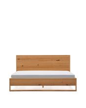 Load image into Gallery viewer, Alguema bed in oak veneer with natural finish for 180 x 200cm mattress - image 2