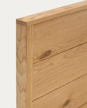Load image into Gallery viewer, Alguema bed in oak veneer with natural finish for 180 x 200cm mattress - image 12