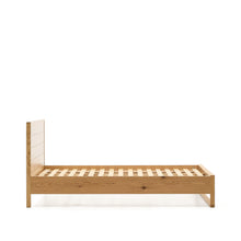 Load image into Gallery viewer, Alguema bed in oak veneer with natural finish for 90 x 190cm mattress - image 5
