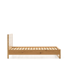 Load image into Gallery viewer, Alguema bed in oak veneer with natural finish for 90 x 190cm mattress - image 6