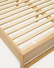 Load image into Gallery viewer, Alguema bed in oak veneer with natural finish for 90 x 190cm mattress - image 13