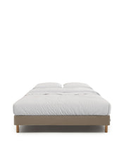 Load image into Gallery viewer, Ofelia brown base with removable cover and solid beech wood legs for 160 x 200cm mattress