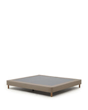 Load image into Gallery viewer, Ofelia brown base with removable cover and solid beech wood legs for 160 x 200cm mattress - image 2