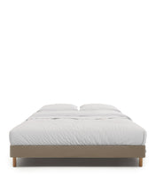 Load image into Gallery viewer, Ofelia brown base with removable cover and solid beech wood legs for 180 x 200cm mattress