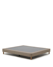Load image into Gallery viewer, Ofelia brown base with removable cover and solid beech wood legs for 180 x 200cm mattress - image 2