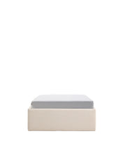 Load image into Gallery viewer, Nelzi ecru chenille ottoman bed base with removable cover for 90 x 200cm mattress FSC 100%