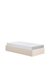 Load image into Gallery viewer, Nelzi ecru chenille ottoman bed base with removable cover for 90 x 200cm mattress FSC 100% - image 2