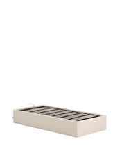 Load image into Gallery viewer, Nelzi ecru chenille ottoman bed base with removable cover for 90 x 200cm mattress FSC 100% - image 4