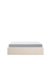Load image into Gallery viewer, Nelzi ecru chenille ottoman bed base with removable cover for 150 x 200cm mattress FSC 100%