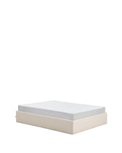 Load image into Gallery viewer, Nelzi ecru chenille ottoman bed base with removable cover for 150 x 200cm mattress FSC 100% - image 2