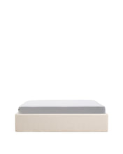 Load image into Gallery viewer, Nelzi ecru chenille ottoman bed base with removable cover for 160 x 200cm mattress FSC 100%