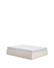 Load image into Gallery viewer, Nelzi ecru chenille ottoman bed base with removable cover for 160 x 200cm mattress FSC 100% - image 2