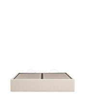 Load image into Gallery viewer, Nelzi ecru chenille ottoman bed base with removable cover for 160 x 200cm mattress FSC 100% - image 3