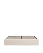 Load image into Gallery viewer, Nelzi ecru chenille ottoman bed base with removable cover for 180 x 200cm mattress FSC 100% - image 3