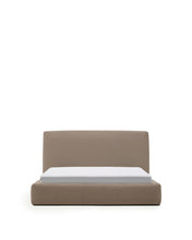 Load image into Gallery viewer, Blok brown bed with removable cover for 160 x 200cm mattress FSC Mix Credit