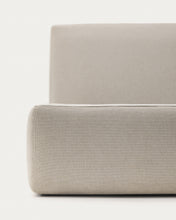 Load image into Gallery viewer, Ecru Blok bed with removable covers for 160 x 200 cm mattress FSC Mix Credit - image 8