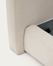Load image into Gallery viewer, Ecru Blok bed with removable covers for 160 x 200 cm mattress FSC Mix Credit - image 9