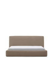 Load image into Gallery viewer, Blok brown bed with removable cover for 180 x 200cm mattress FSC Mix Credit