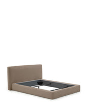 Load image into Gallery viewer, Blok brown bed with removable cover for 180 x 200cm mattress FSC Mix Credit - image 2