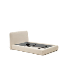 Load image into Gallery viewer, Martina bed with ecru bouclé removable cover for 90 x 200 cm mattress FSC Mix Credit - image 3