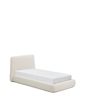 Load image into Gallery viewer, Martina bed with removable cover in ecru chenille for mattress 90 x 200cm - image 2