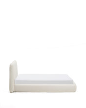 Load image into Gallery viewer, Martina bed with removable cover in ecru chenille for mattress 90 x 200cm - image 3