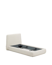 Load image into Gallery viewer, Martina bed with removable cover in ecru chenille for mattress 90 x 200cm - image 4