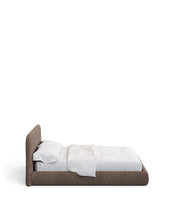 Load image into Gallery viewer, Martina bed with removable cover in brown bouclé fabric for 160 x 200cm mattress FSC Mix Credit - image 3