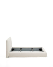 Load image into Gallery viewer, Martina bed with removable cover in ecru chenille for mattress 160 x 200cm - image 6