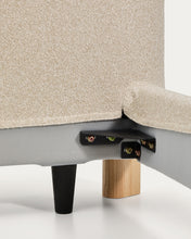 Load image into Gallery viewer, Martina bed with removable cover in ecru chenille for mattress 160 x 200cm - image 14