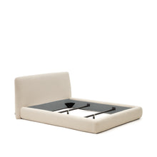 Load image into Gallery viewer, Martina bed with ecru bouclé removable cover for 180 x 200 cm mattress FSC Mix Credit - image 3