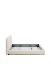 Load image into Gallery viewer, Martina bed with removable cover in ecru chenille for mattress 180 x 200cm - image 6