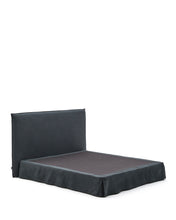Load image into Gallery viewer, Anthracite grey linen and cotton Jaira bed with removable cover for a 180 x 200 cm FSC Mix Credit mattress - image 2