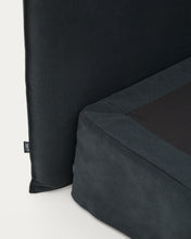 Load image into Gallery viewer, Anthracite grey linen and cotton Jaira bed with removable cover for a 180 x 200 cm FSC Mix Credit mattress - image 8