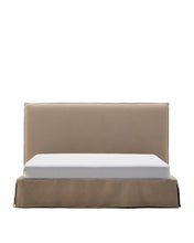 Load image into Gallery viewer, Jaira bed with removable linen and cotton cover in taupe for a 180 x 200 cm FSC Mix Credit mattress