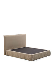 Load image into Gallery viewer, Jaira bed with removable linen and cotton cover in taupe for a 180 x 200 cm FSC Mix Credit mattress - image 2