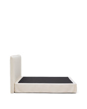 Load image into Gallery viewer, Jaira white chenille bed with removable cover for 180x200cm mattress FSC Mix Credit - image 3