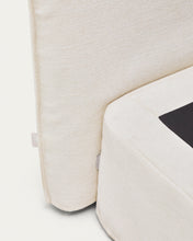 Load image into Gallery viewer, Jaira white chenille bed with removable cover for 180x200cm mattress FSC Mix Credit - image 8