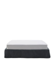 Load image into Gallery viewer, Anthracite grey linen and cotton Jaira base with removable cover for a 180 x 200 cm mattress