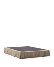 Load image into Gallery viewer, Jaira linen and cotton base with removable cover in taupe for a 180 x 200 cm mattress - image 2