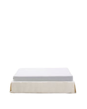 Load image into Gallery viewer, Jaira bed base with removable cover in white chenille for 180 x 200cm mattress