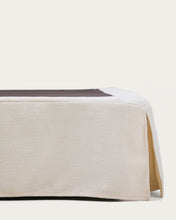 Load image into Gallery viewer, Jaira bed base with removable cover in white chenille for 180 x 200cm mattress - image 6