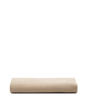 Load image into Gallery viewer, Jaira linen and cotton bed base cover in taupe for a 90 x 200 cm mattress