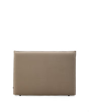 Load image into Gallery viewer, Taupe linen and cotton Jaira headboard cover for a bed up to 160 cm - image 2