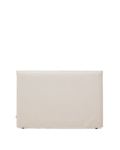 Load image into Gallery viewer, Jaira headboard cover in white chenille for a bed up to 160 cm - image 2