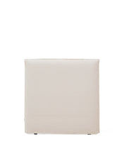 Load image into Gallery viewer, Jaira headboard cover in white chenille for a bed up to 90 cm - image 2